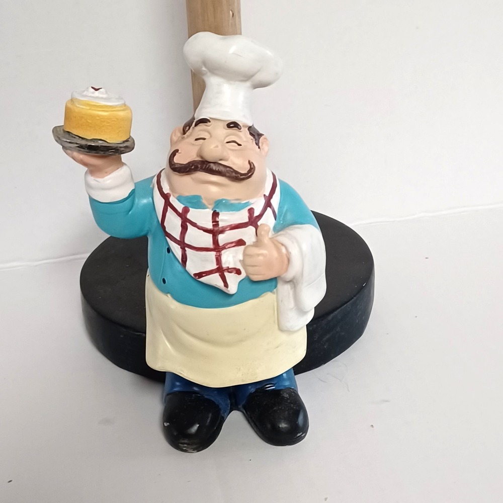 Decorative Resin Chef Figurine Paper Towel Holder GUC